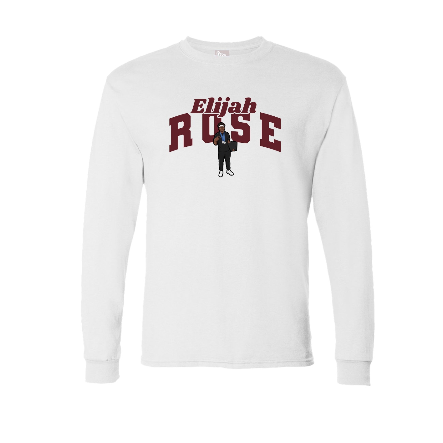 Long Sleeve Tee — Signature Arch in White