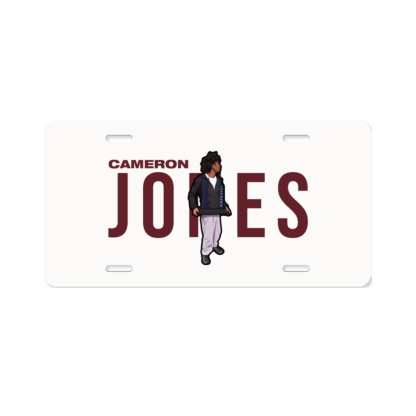 License Plate — Player Name in Classic