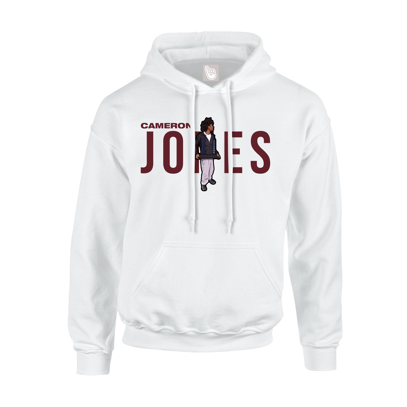 Youth Hoodie — Player Name in White