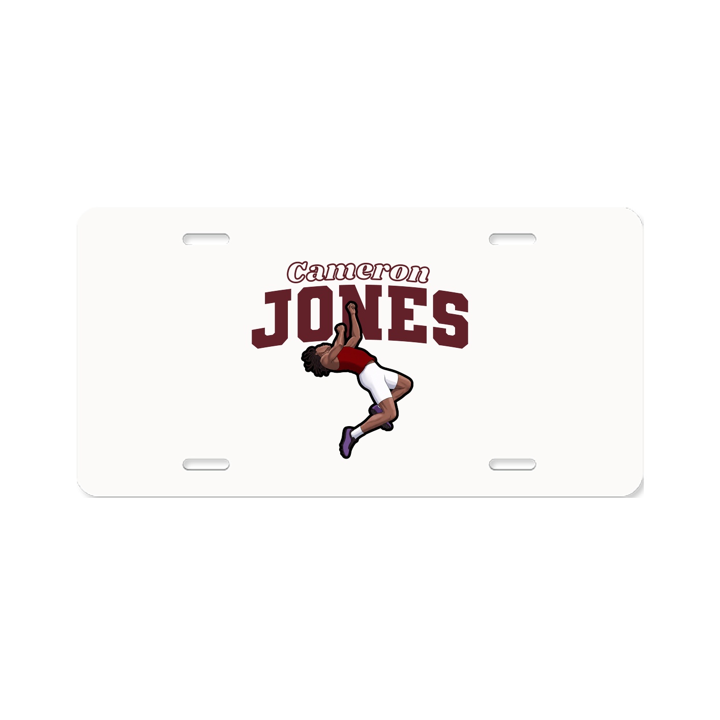 License Plate — Name Arch in Classic