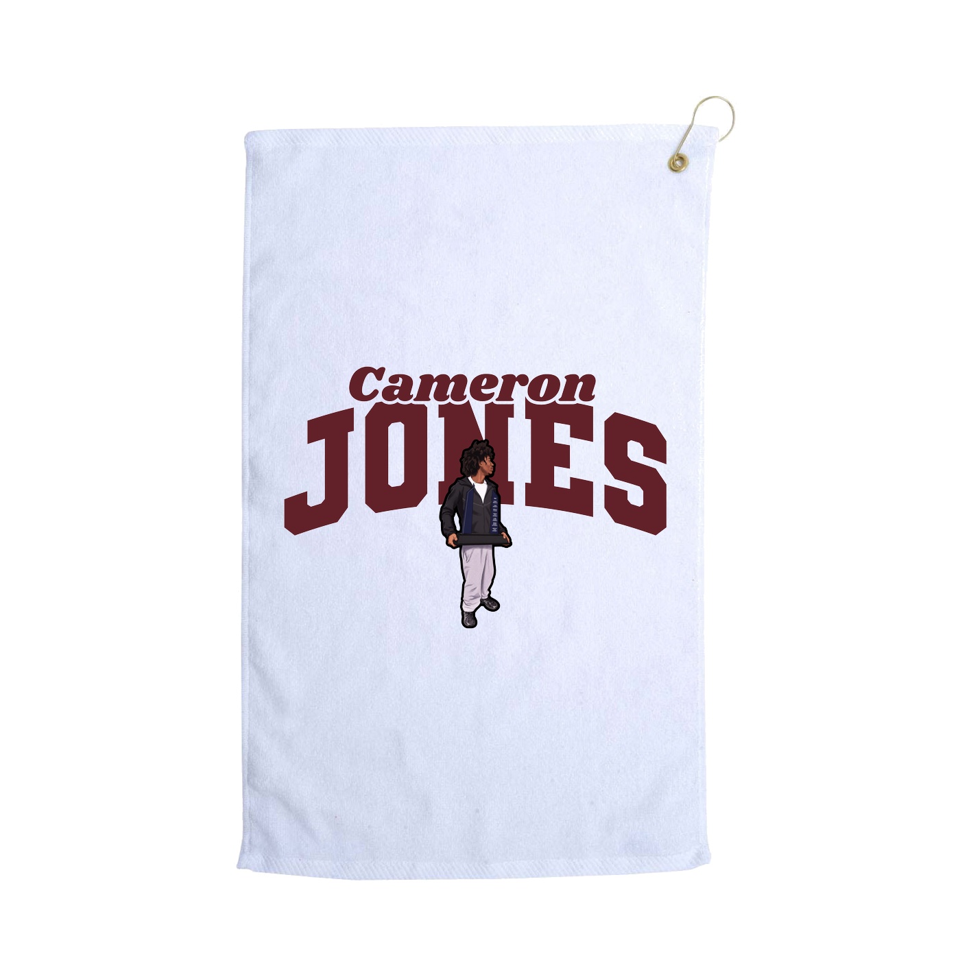 Golf Towel — Signature Arch in White