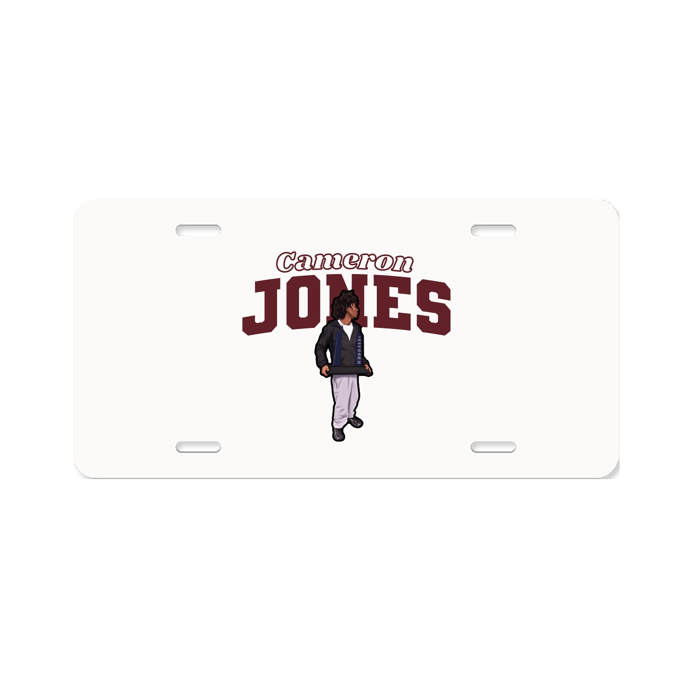 License Plate — Name Arch in Classic