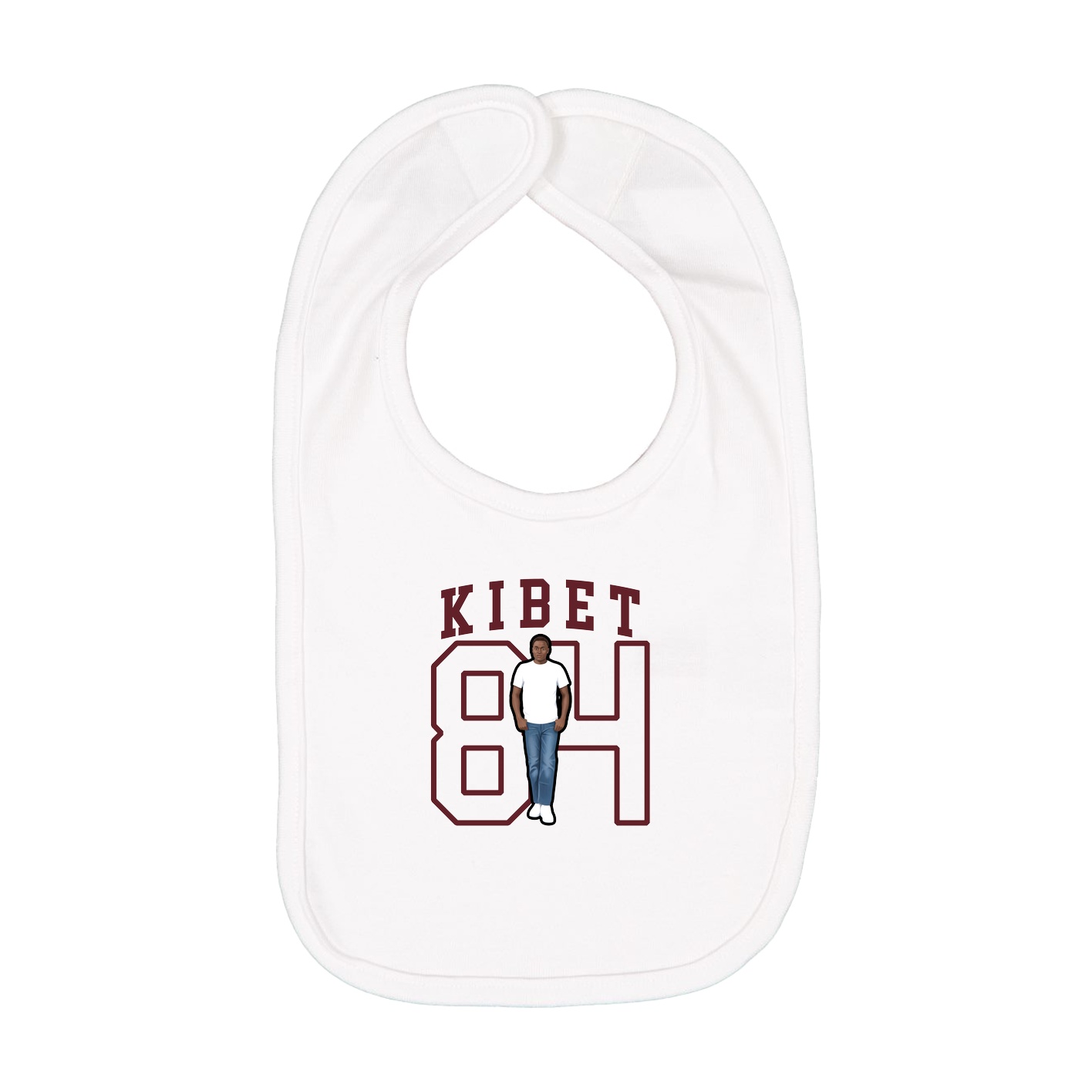 Infant Bib — Shirsey in White