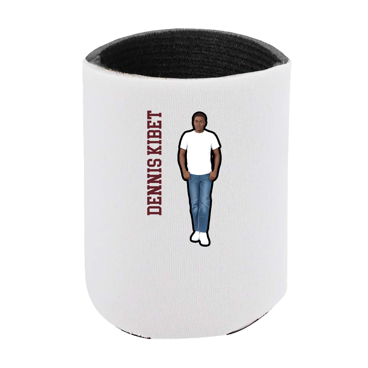 Can Holder — Name Vertical in White