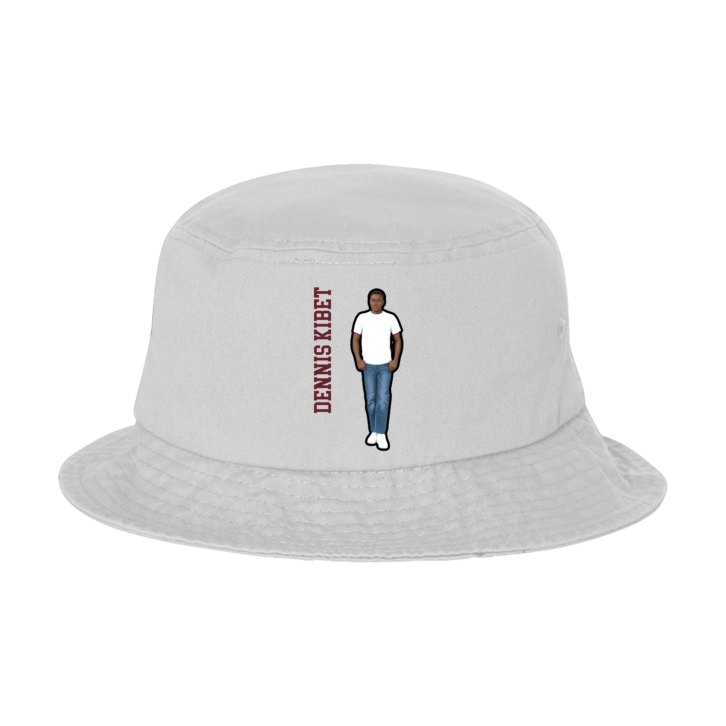 Bucket Cap — Name Vertical in White