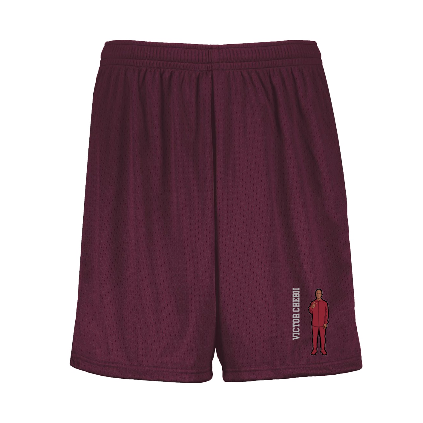 Shorts — Name Vertical in Maroon