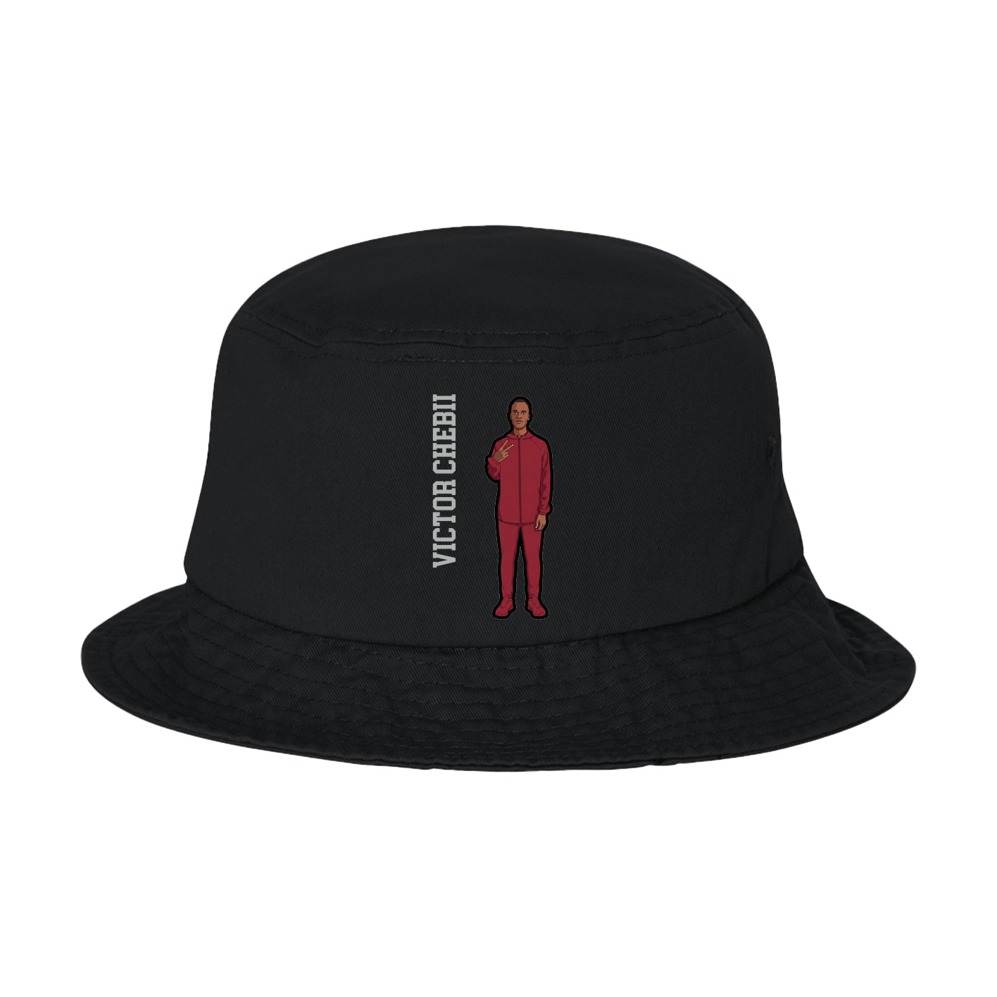 Bucket Cap — Name Vertical in Black