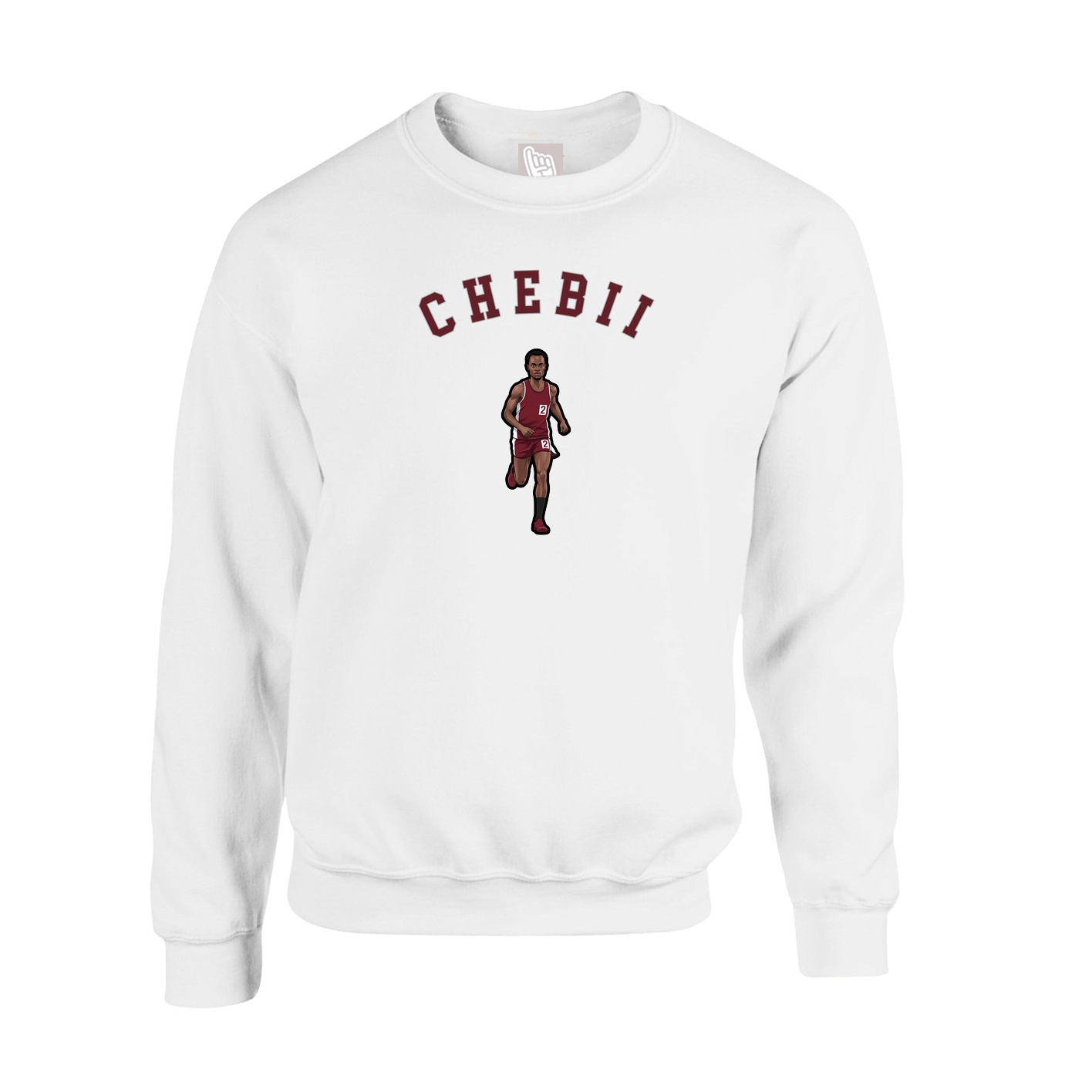 Fleece Crew — Shirsey Arch in White