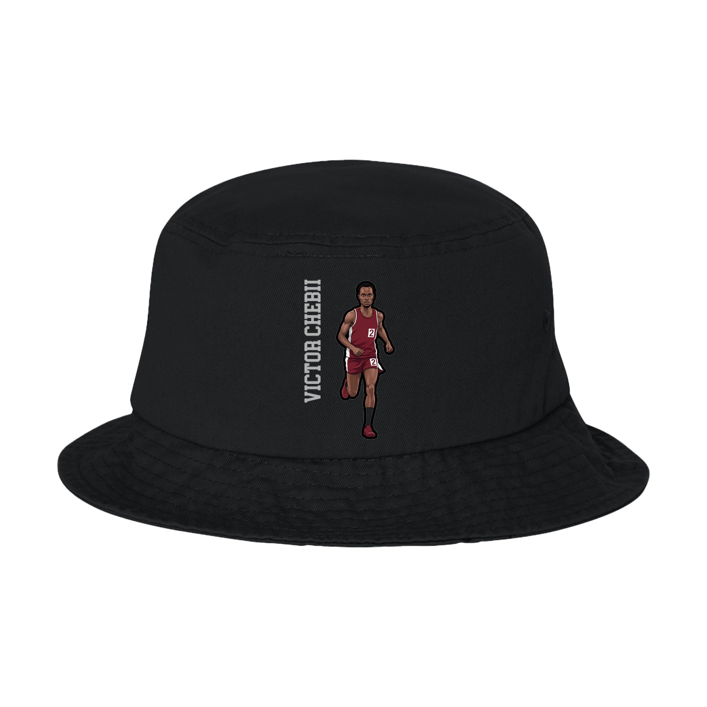 Bucket Cap — Name Vertical in Black