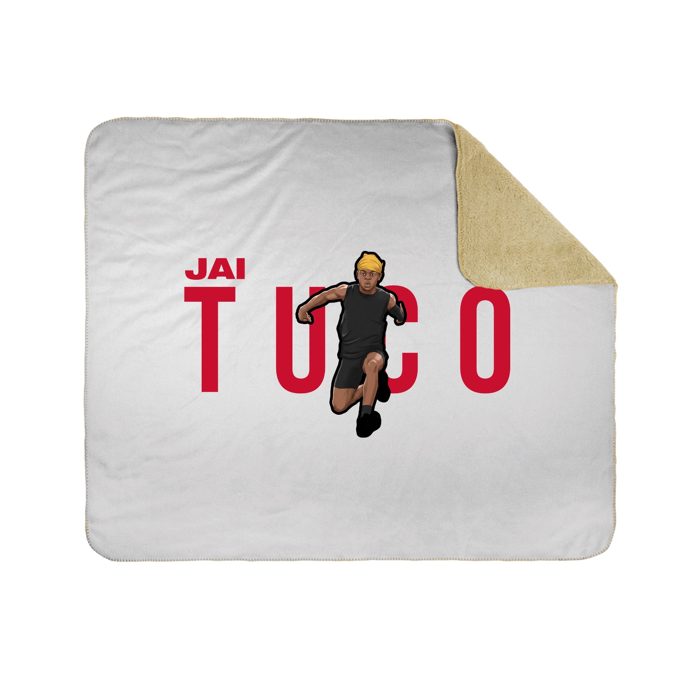 Throw Blanket — Player Name in White