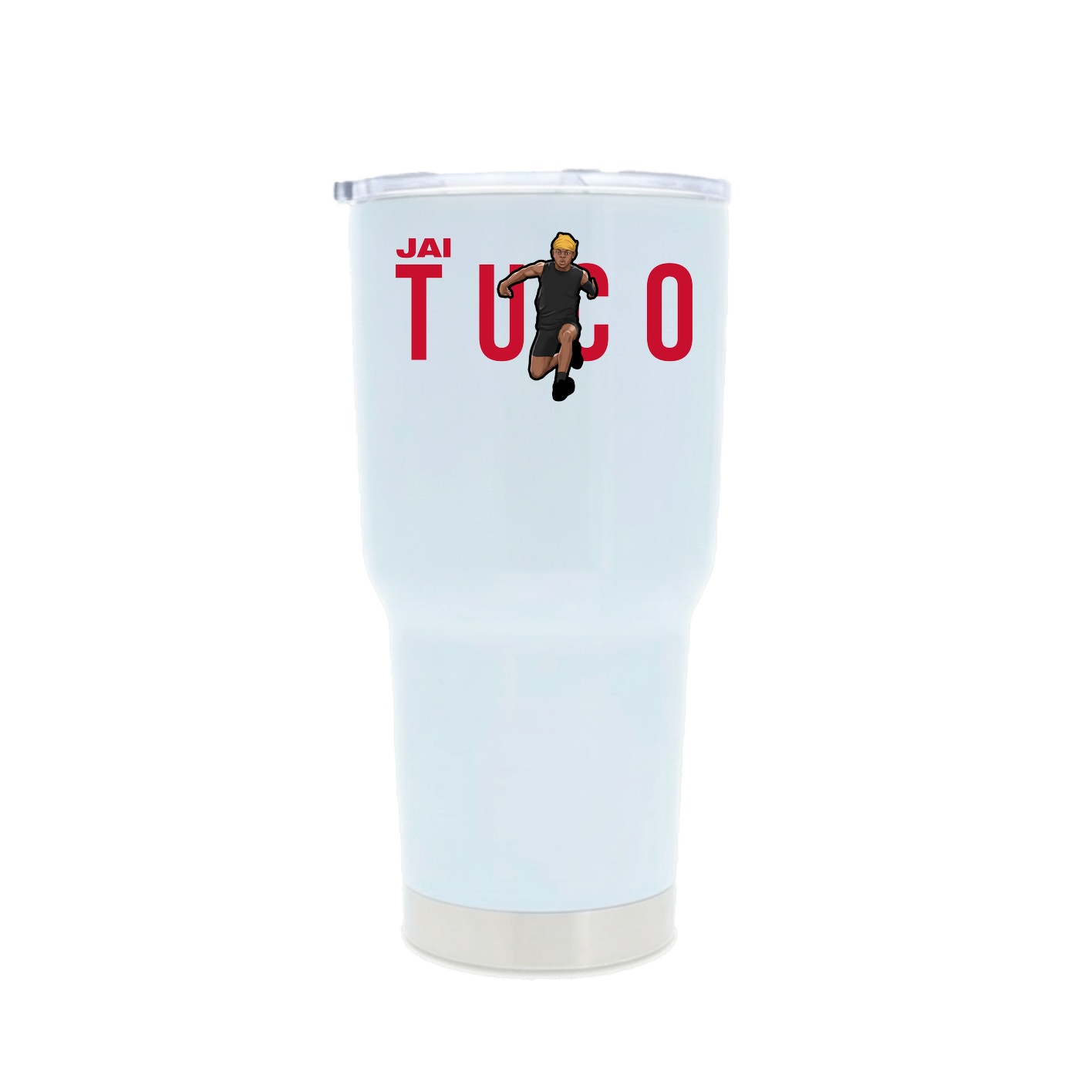 30oz Stainless Steel Tumbler — Player Name in White