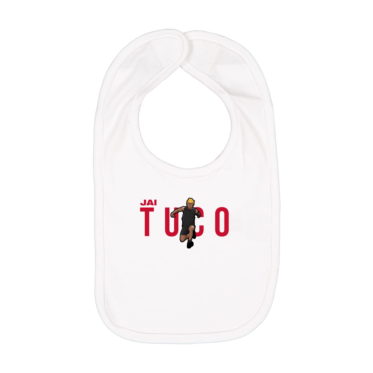 Infant Bib — Player Name in White