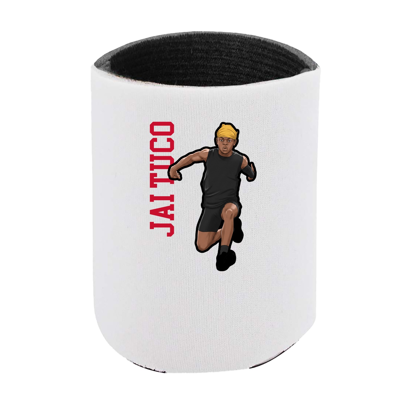 Can Holder — Name Vertical in White