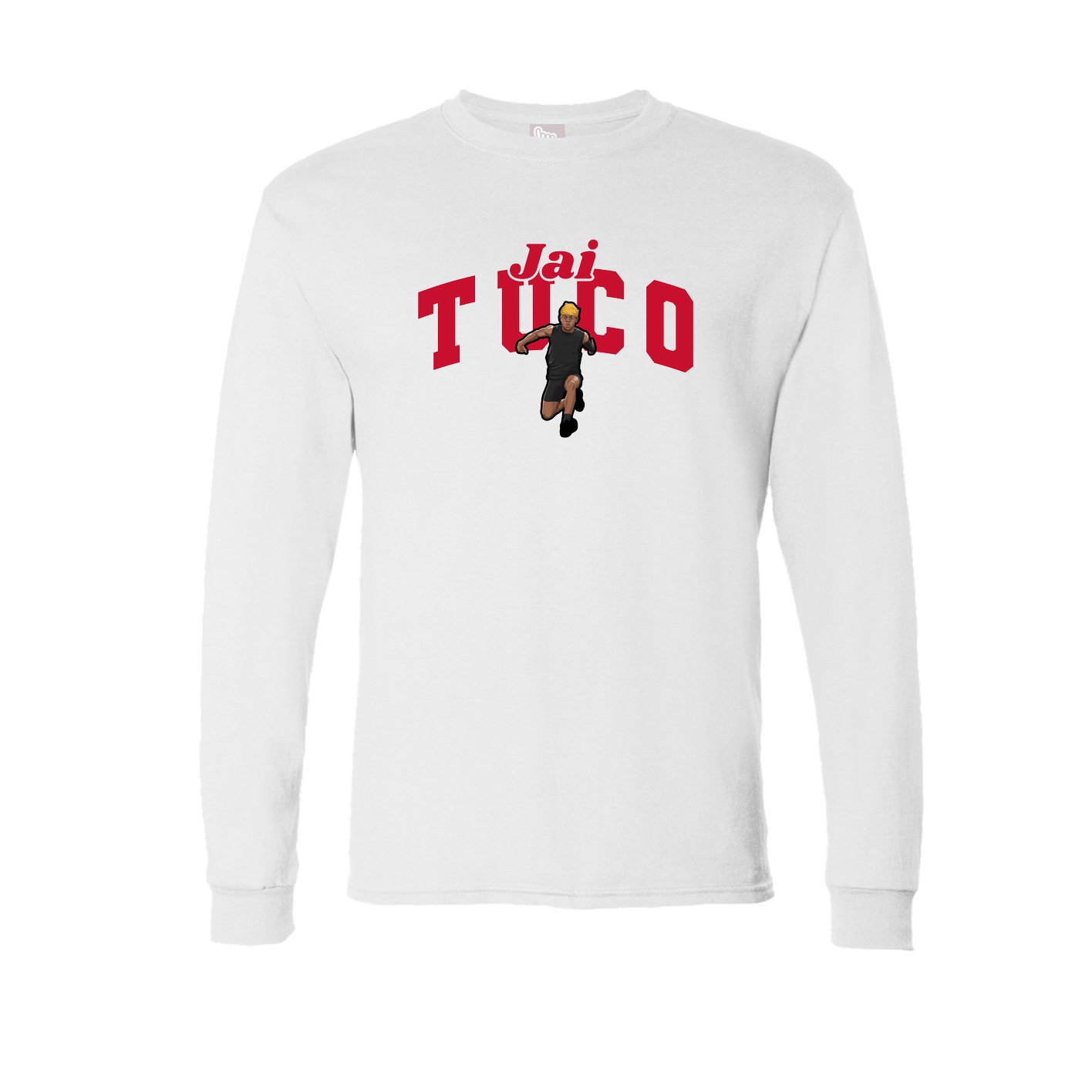 Long Sleeve Tee — Signature Arch in White