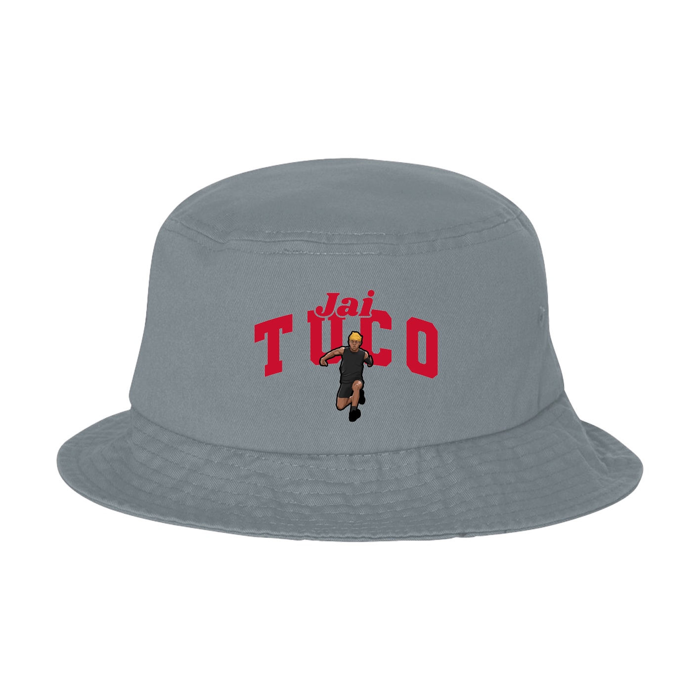 Bucket Cap — Signature Arch in Grey