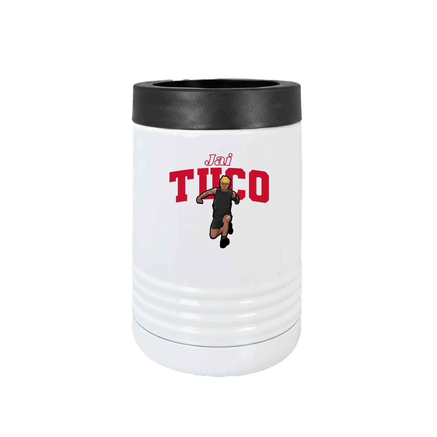 Beverage Holder — Name Arch in White