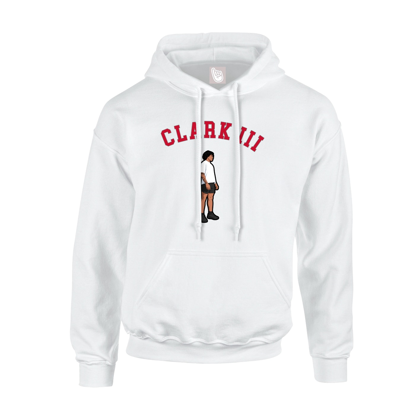 Youth Hoodie — Shirsey Arch in White