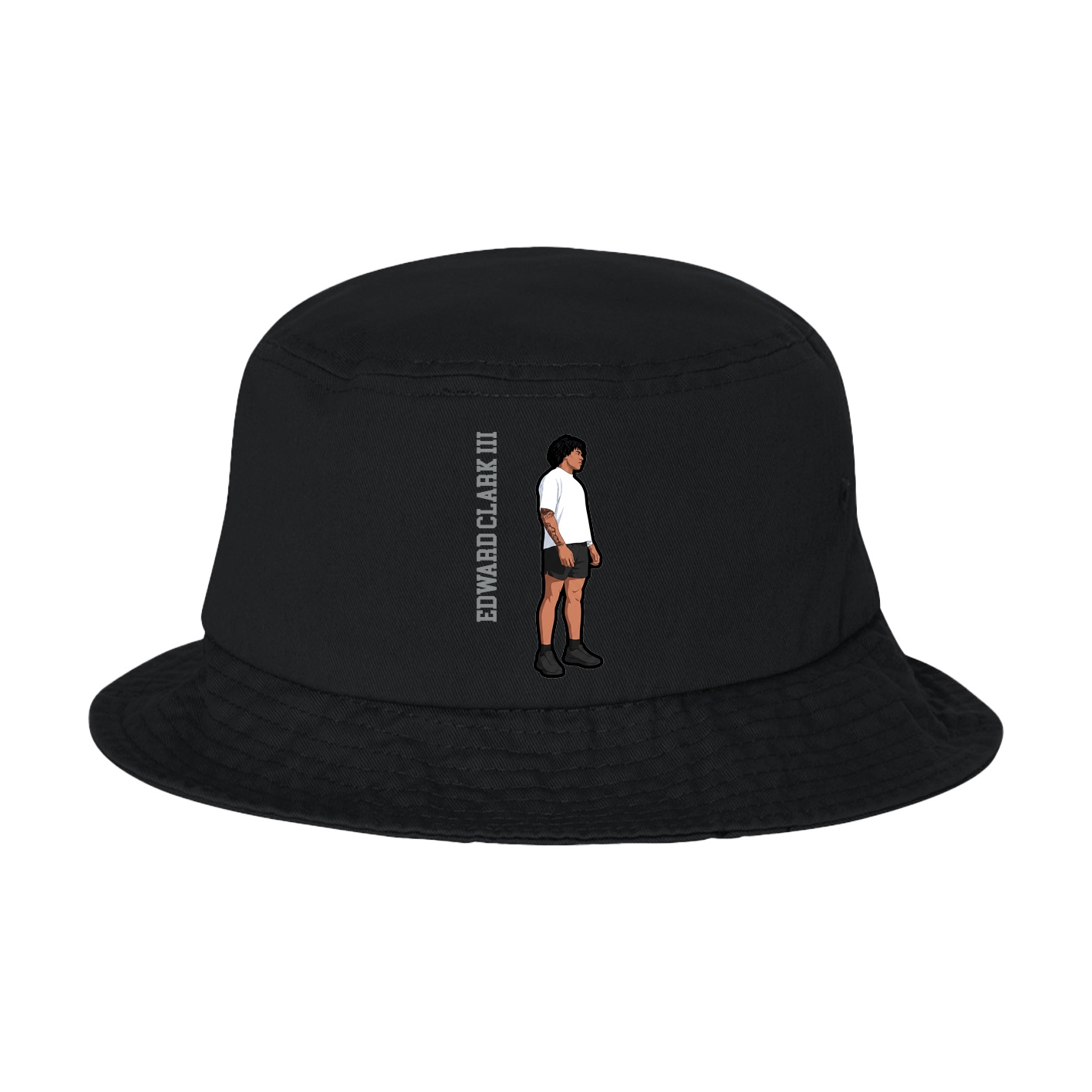 Bucket Cap — Name Vertical in Black