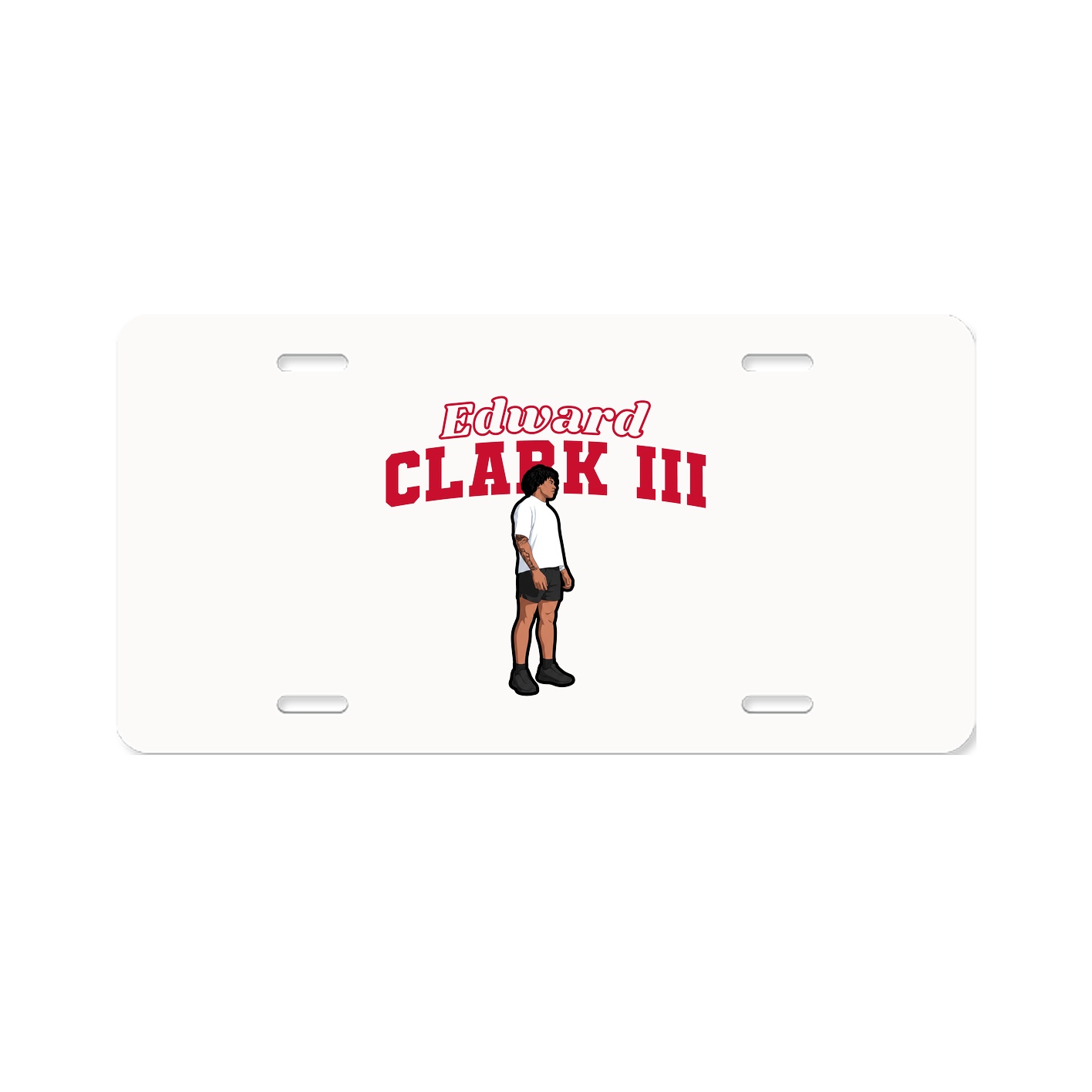 License Plate — Name Arch in Classic