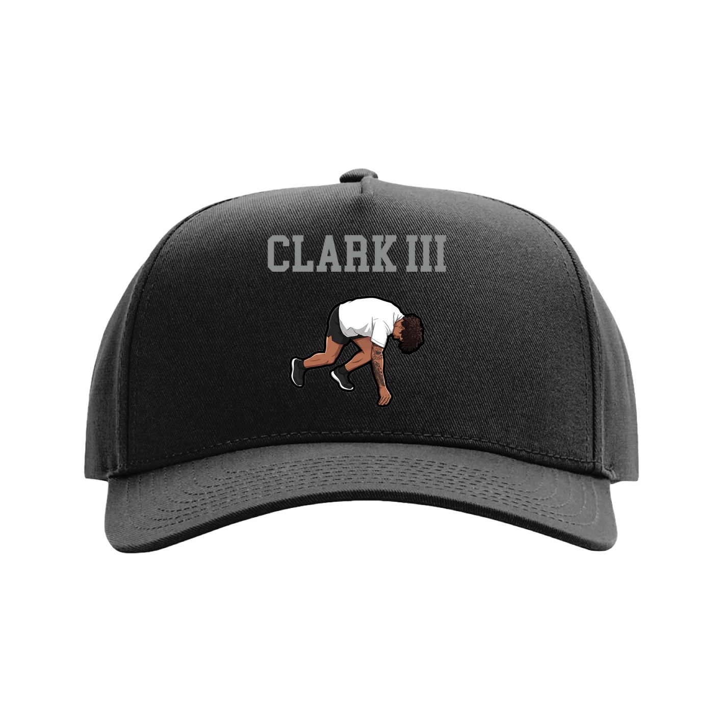 Full Fabric Five-Panel Champ Cap — Shirsey in Black