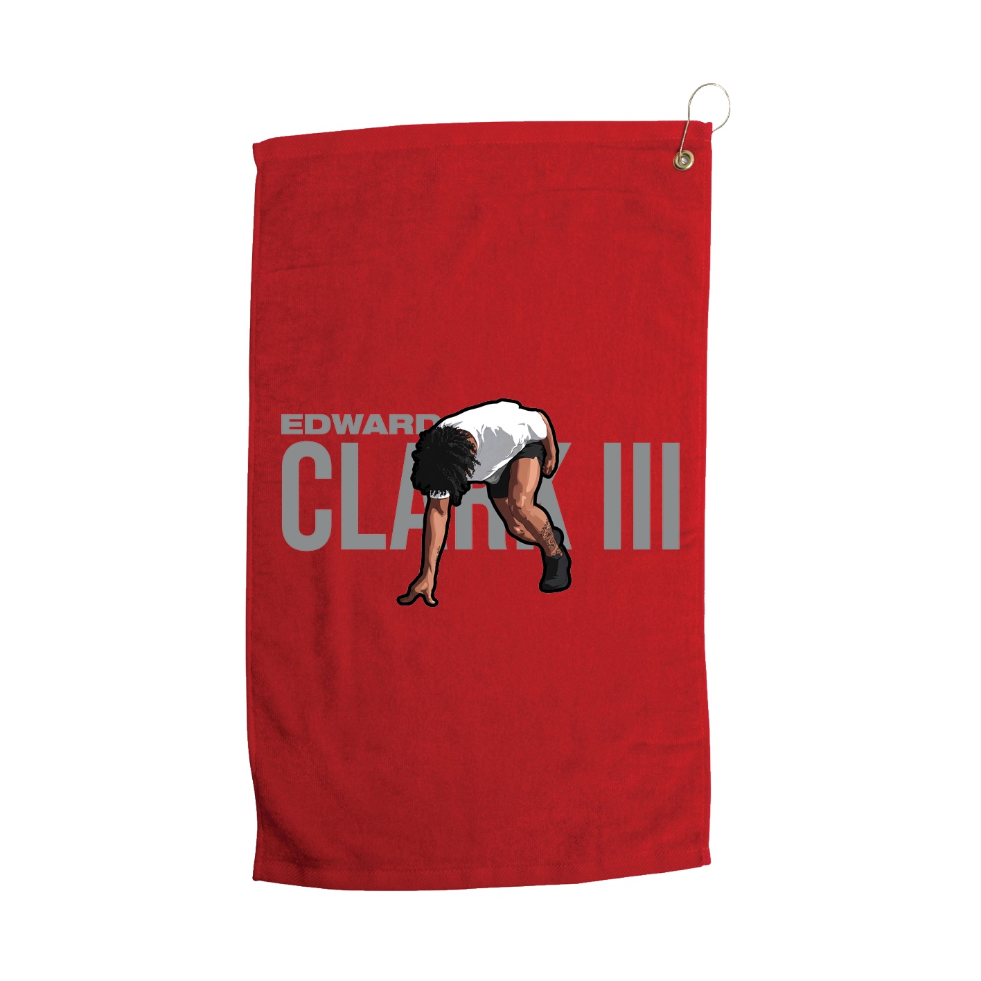 Golf Towel — Player Name in Red