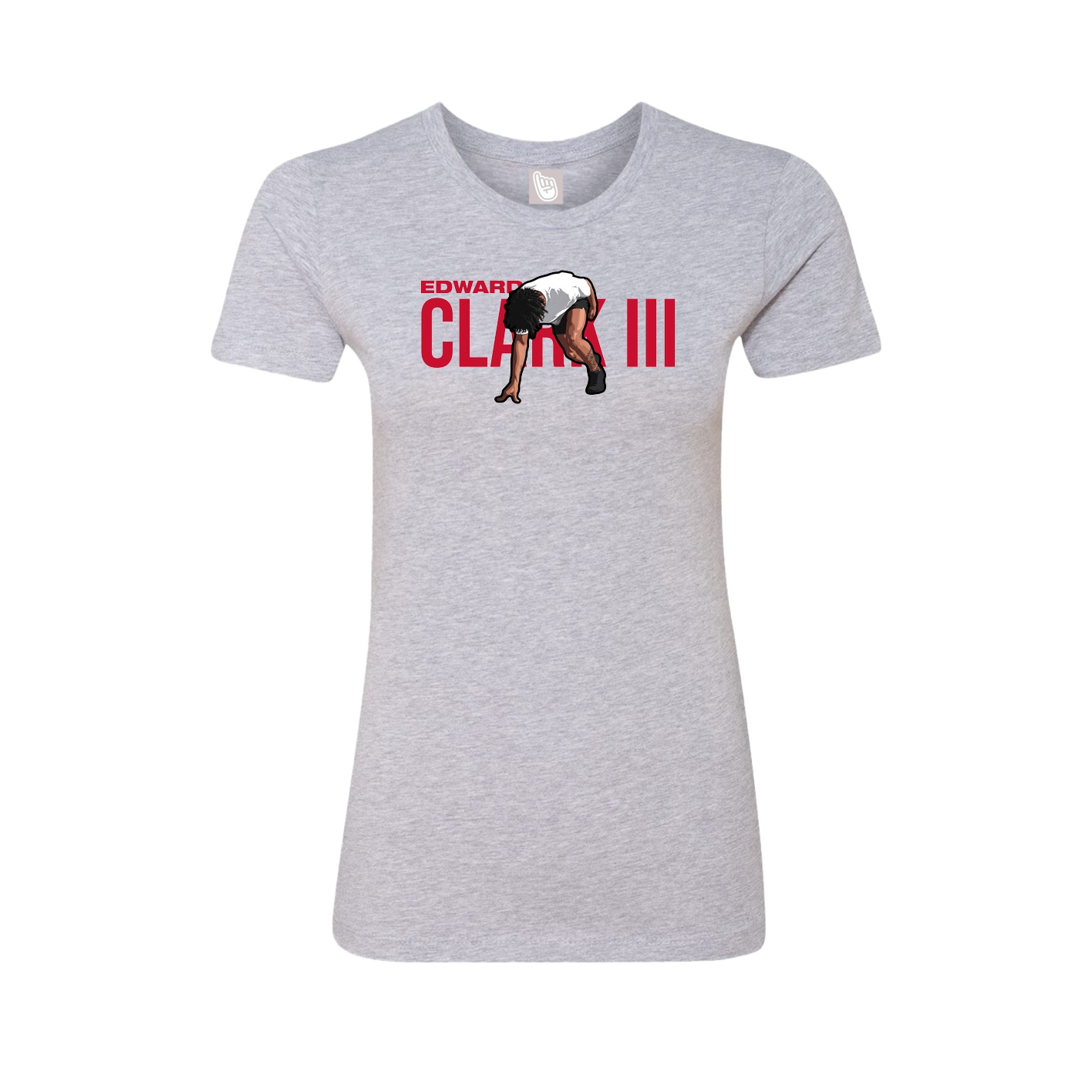 Womens Tee — Player Name in Grey