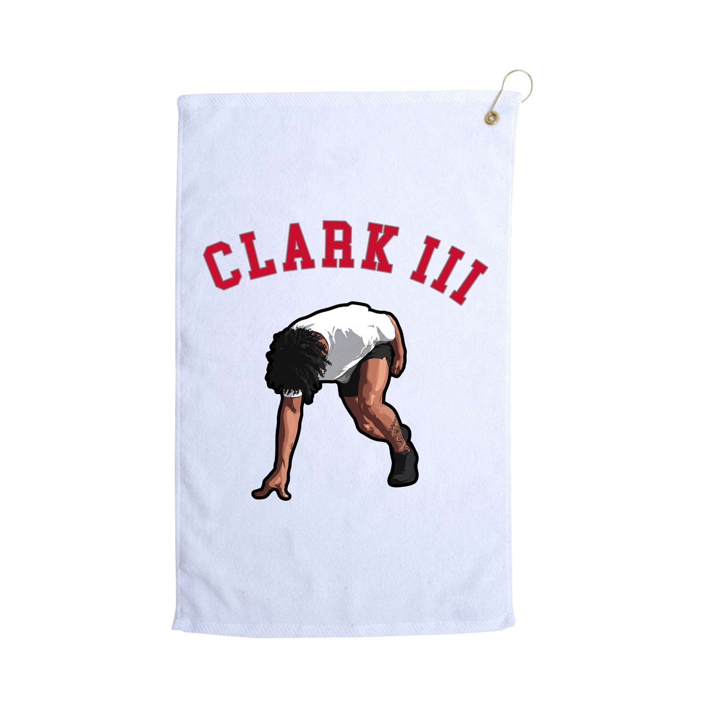 Golf Towel — Shirsey Arch in White
