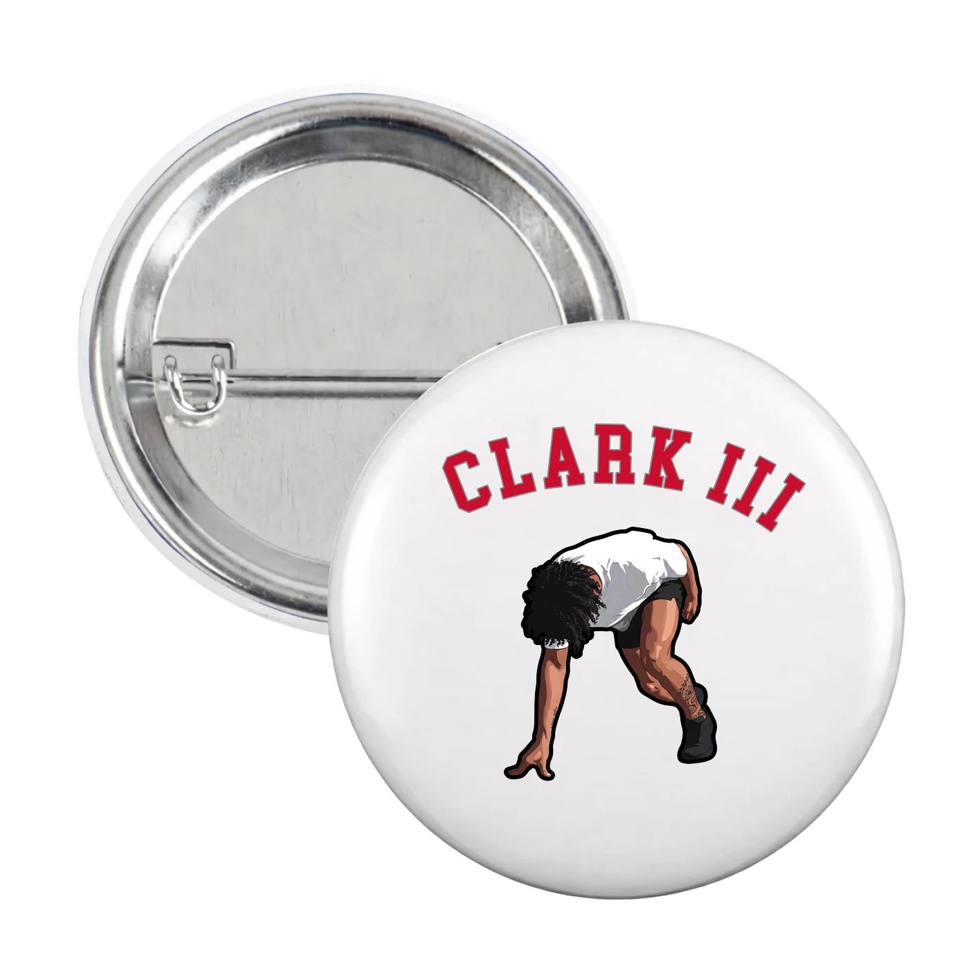 Game Day Button — Shirsey Arch in White