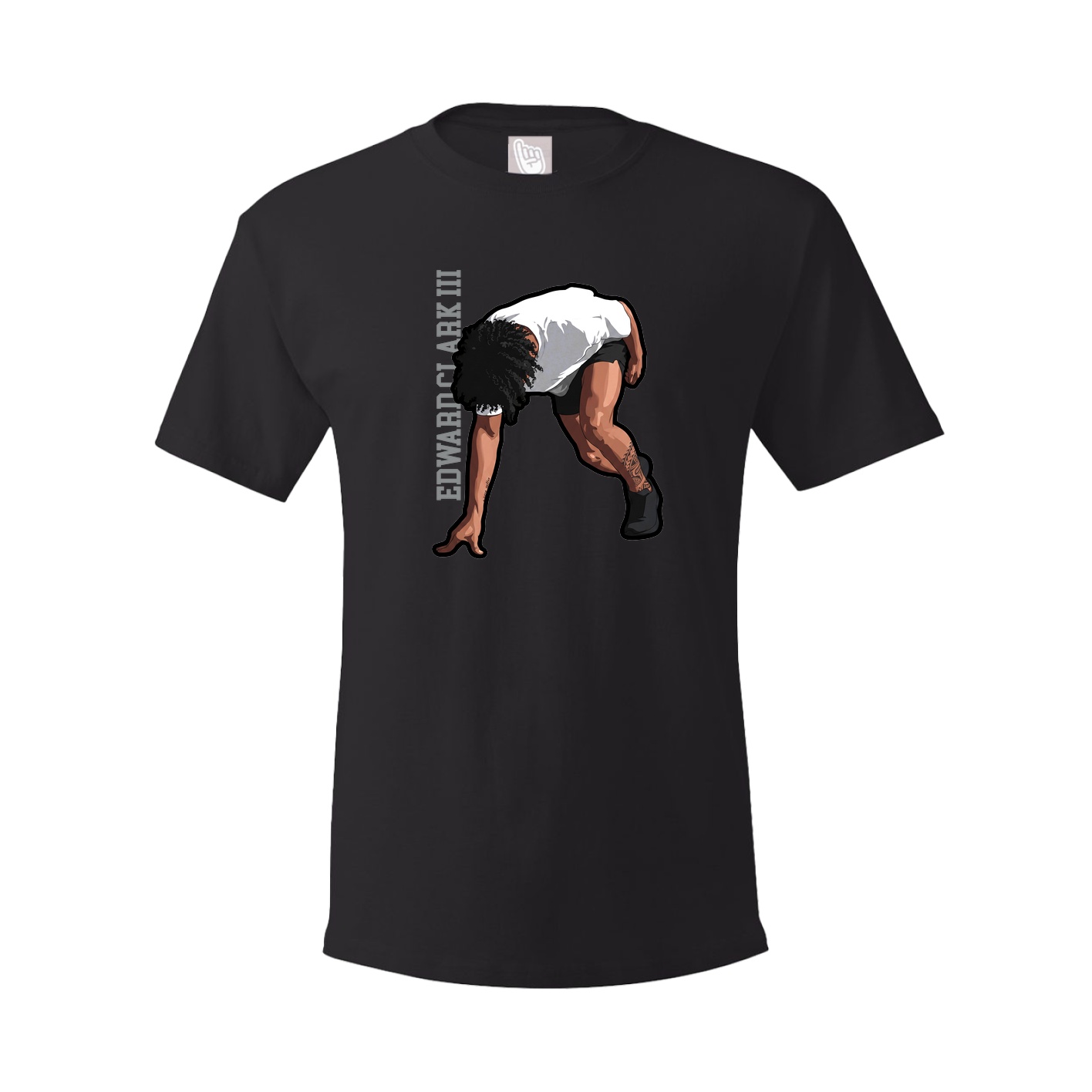 Tee — Name Vertical in Black