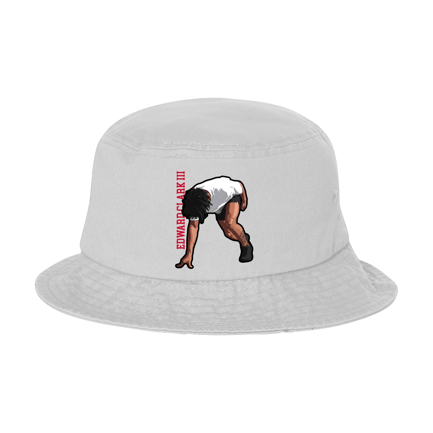 Bucket Cap — Name Vertical in White