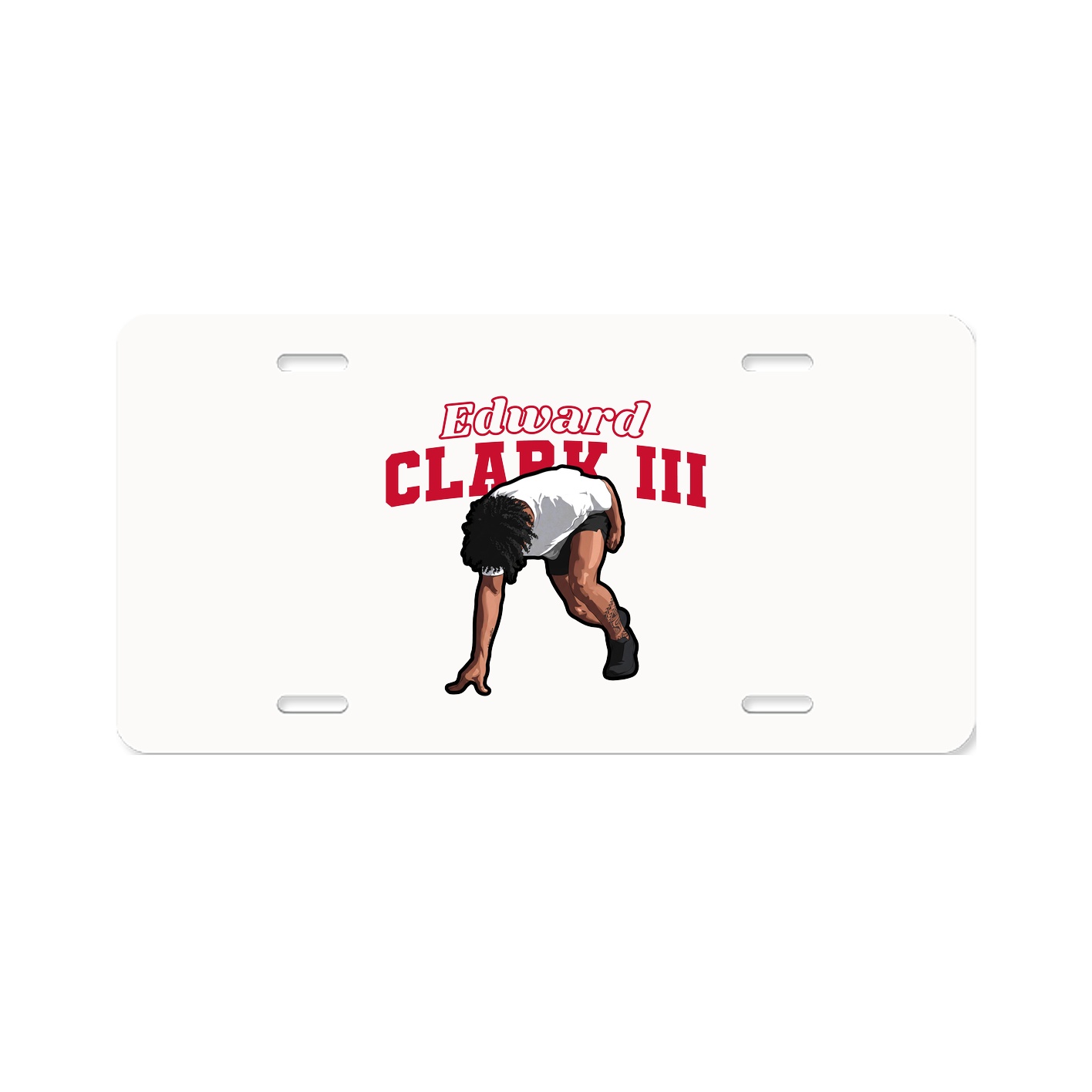 License Plate — Name Arch in Classic