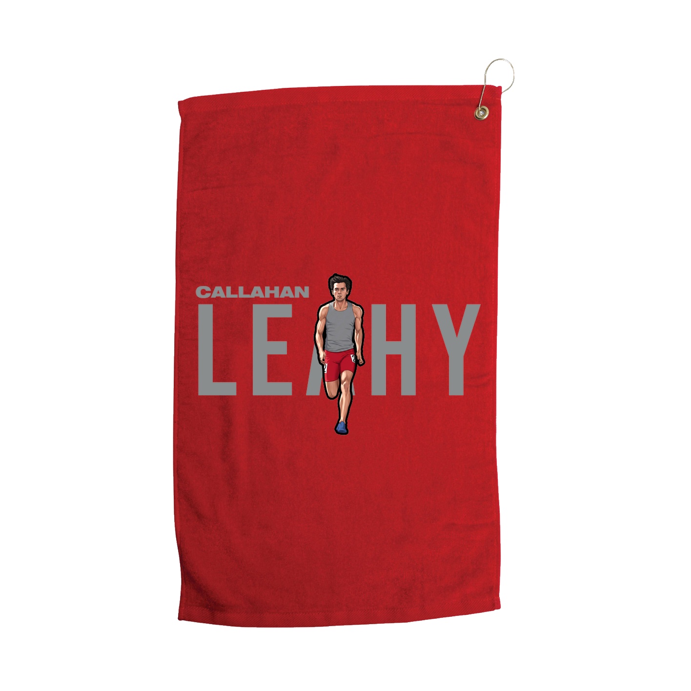 Golf Towel — Player Name in Red