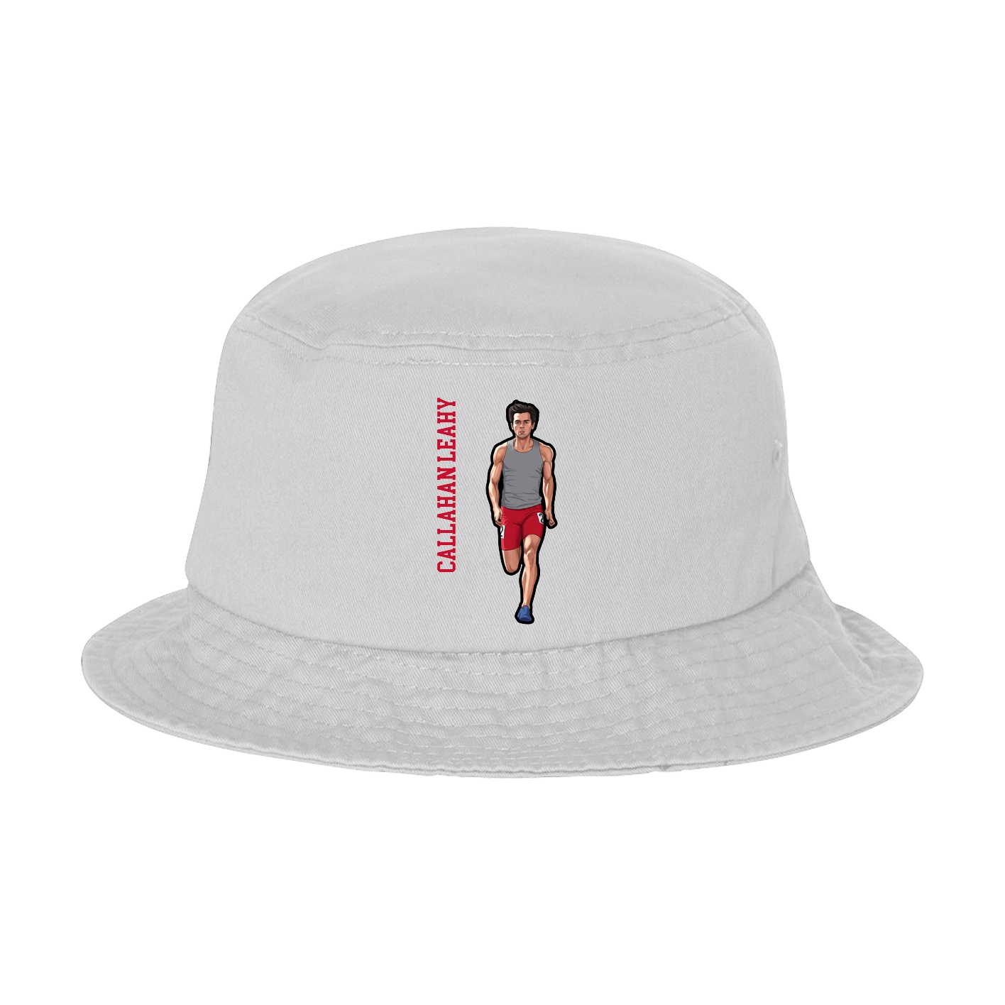 Bucket Cap — Name Vertical in White