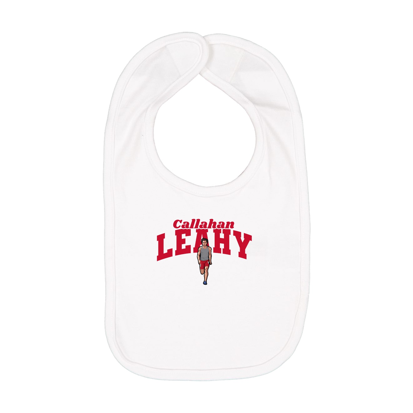 Infant Bib — Signature Arch in White