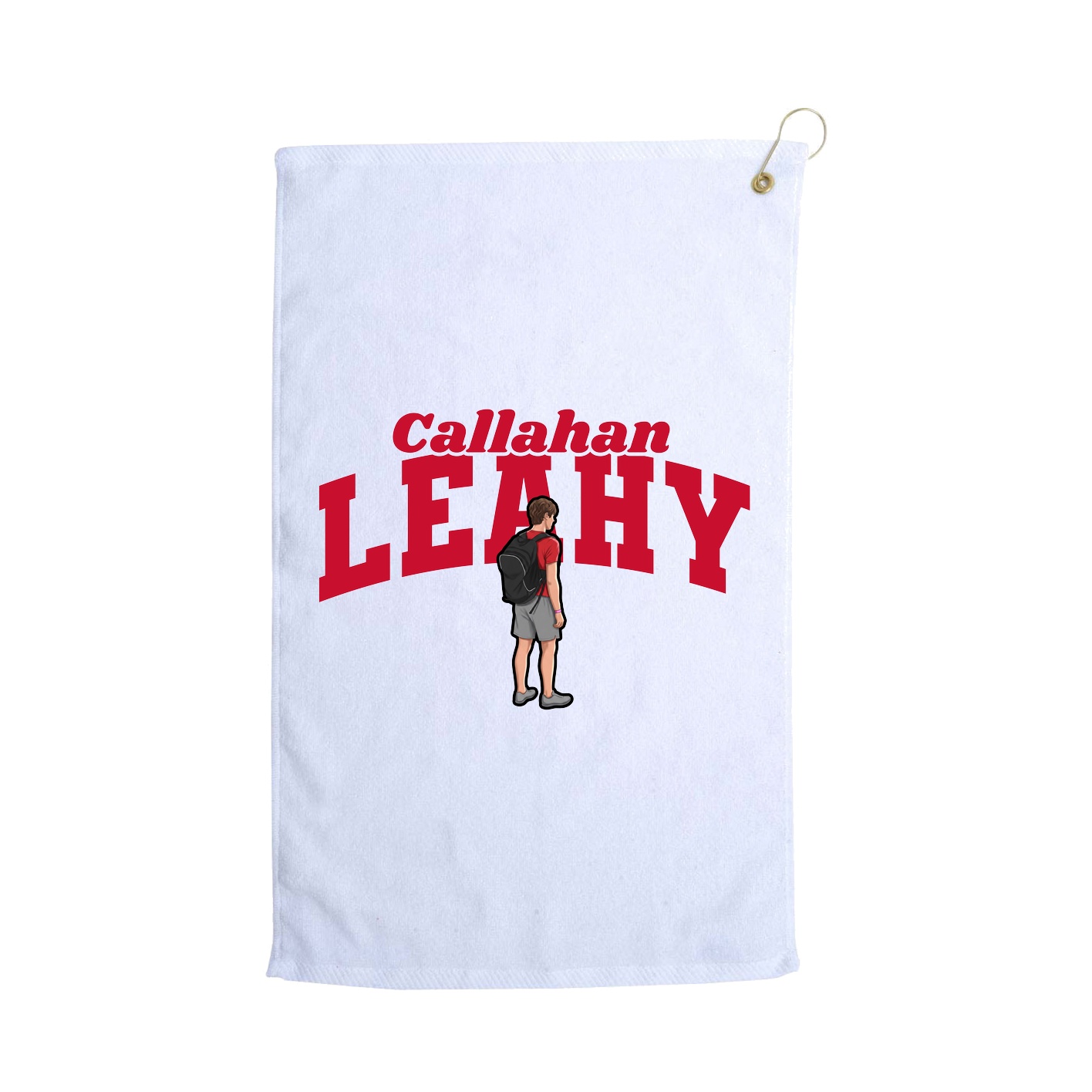 Golf Towel — Signature Arch in White