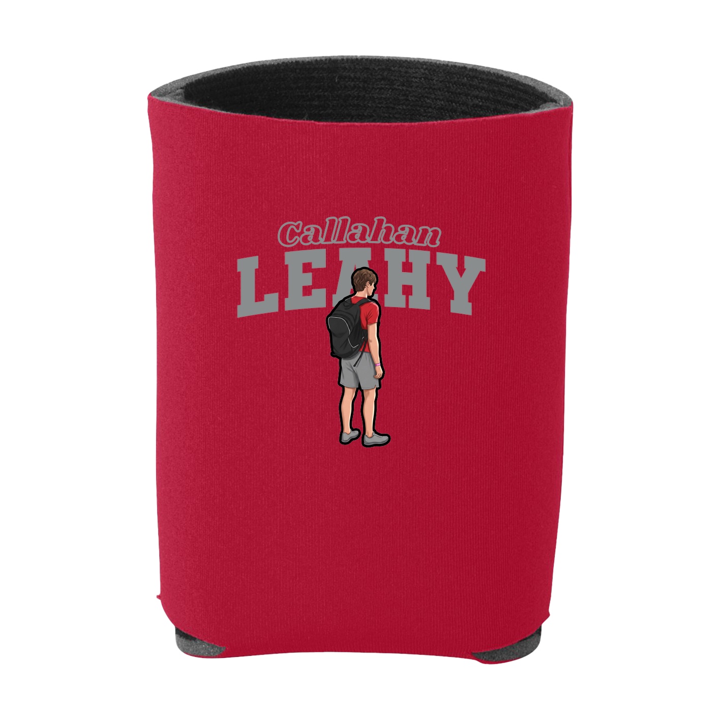 Can Holder — Name Arch in Red
