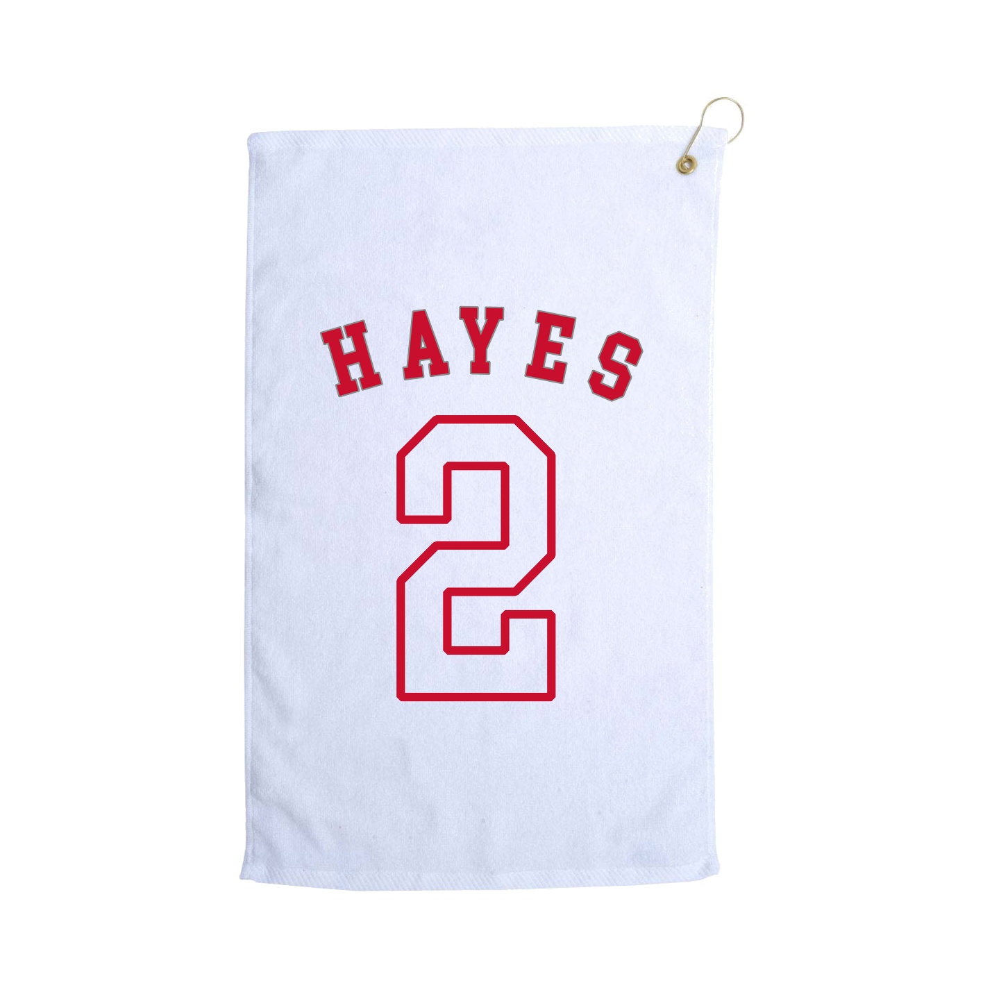 Golf Towel — Shirsey Arch in White