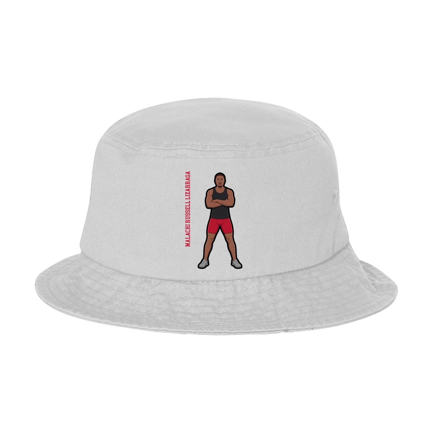 Bucket Cap — Name Vertical in White