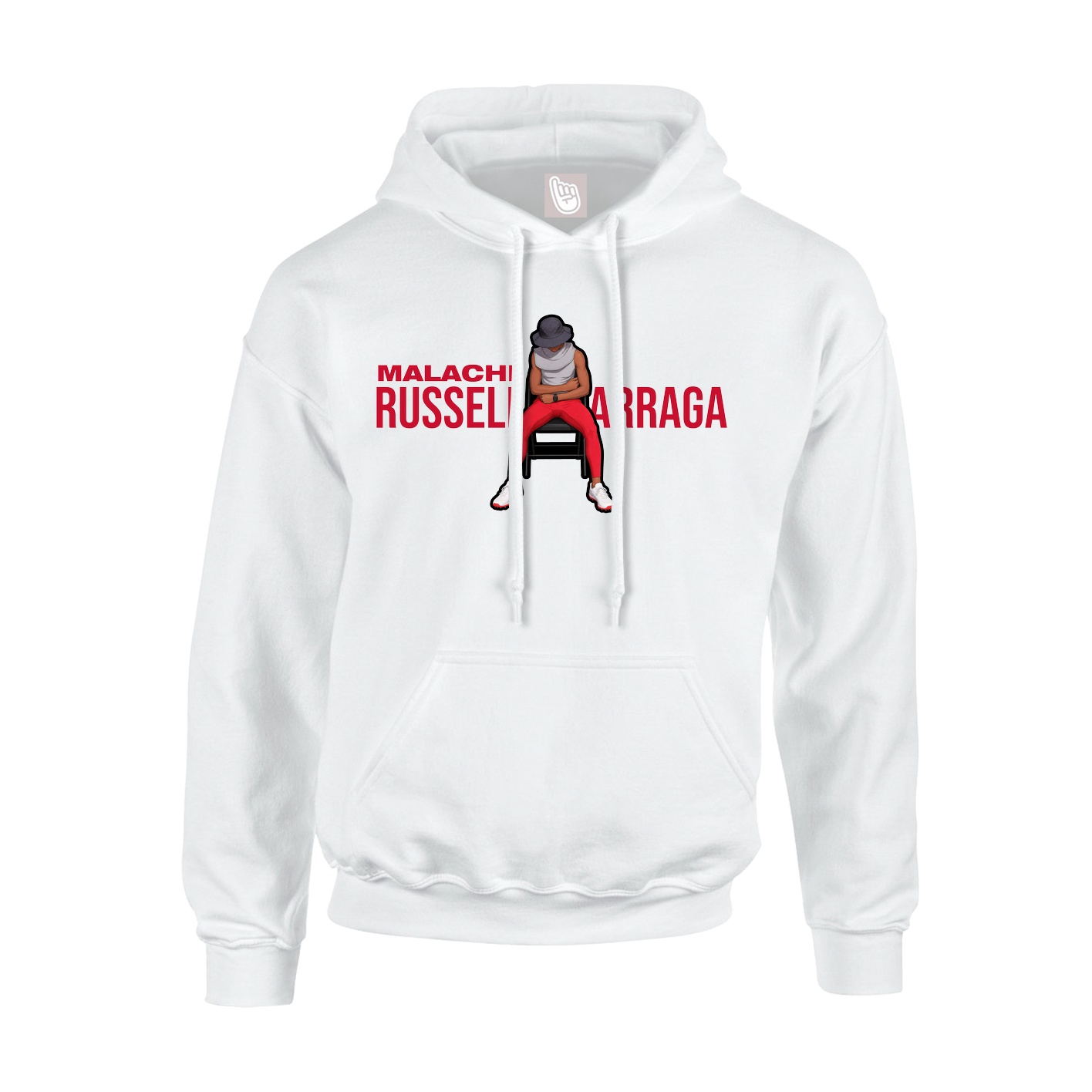 Youth Hoodie — Player Name in White