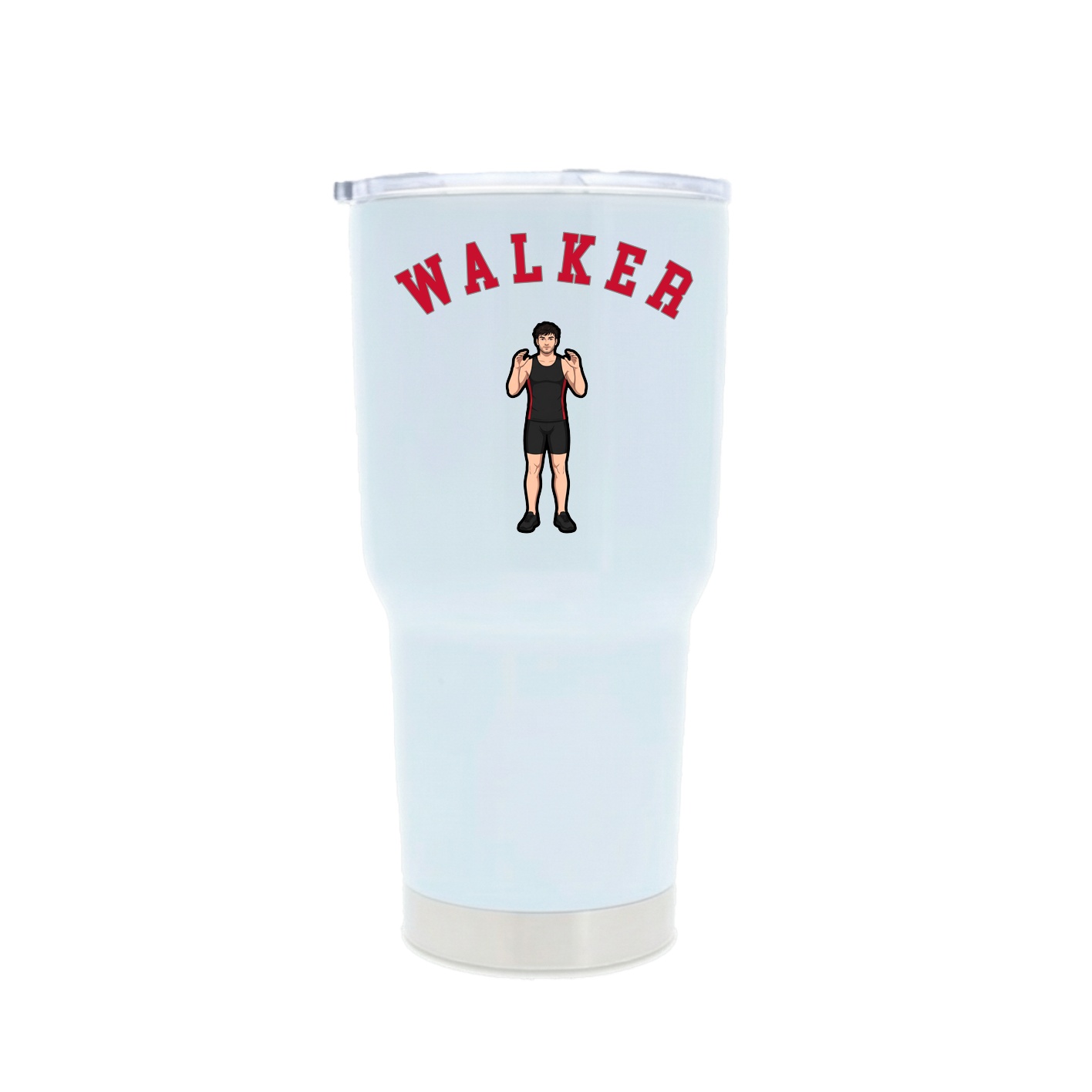 30oz Stainless Steel Tumbler — Shirsey Arch in White