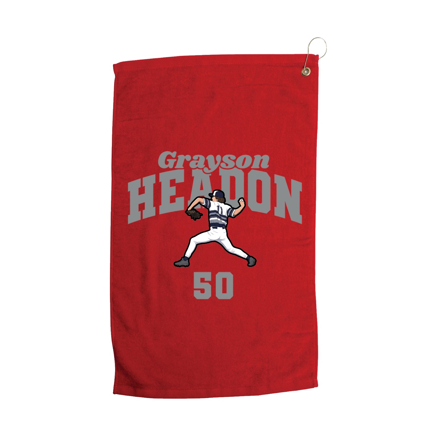 Golf Towel — Signature Arch in Red