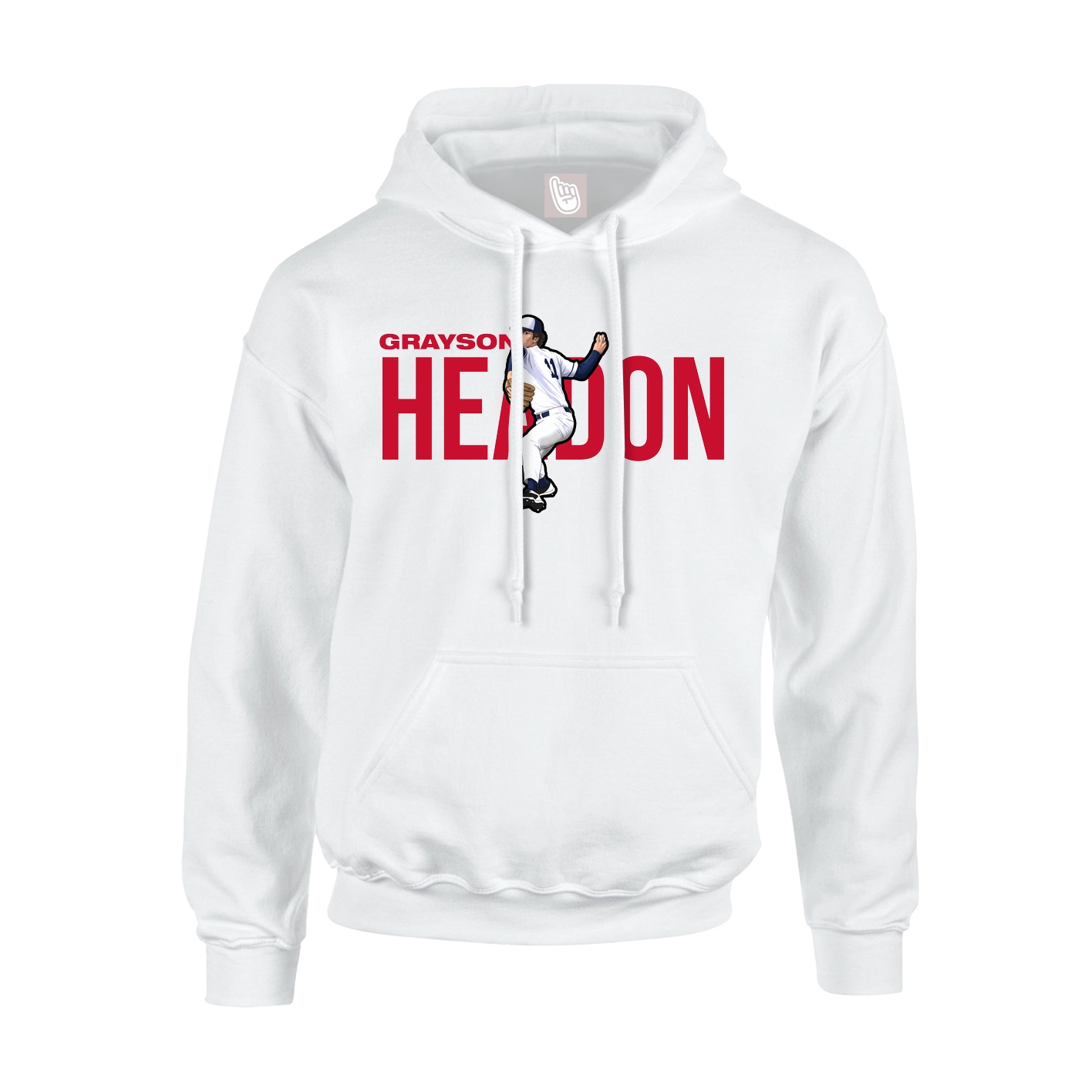 Hoodie — Player Name in White