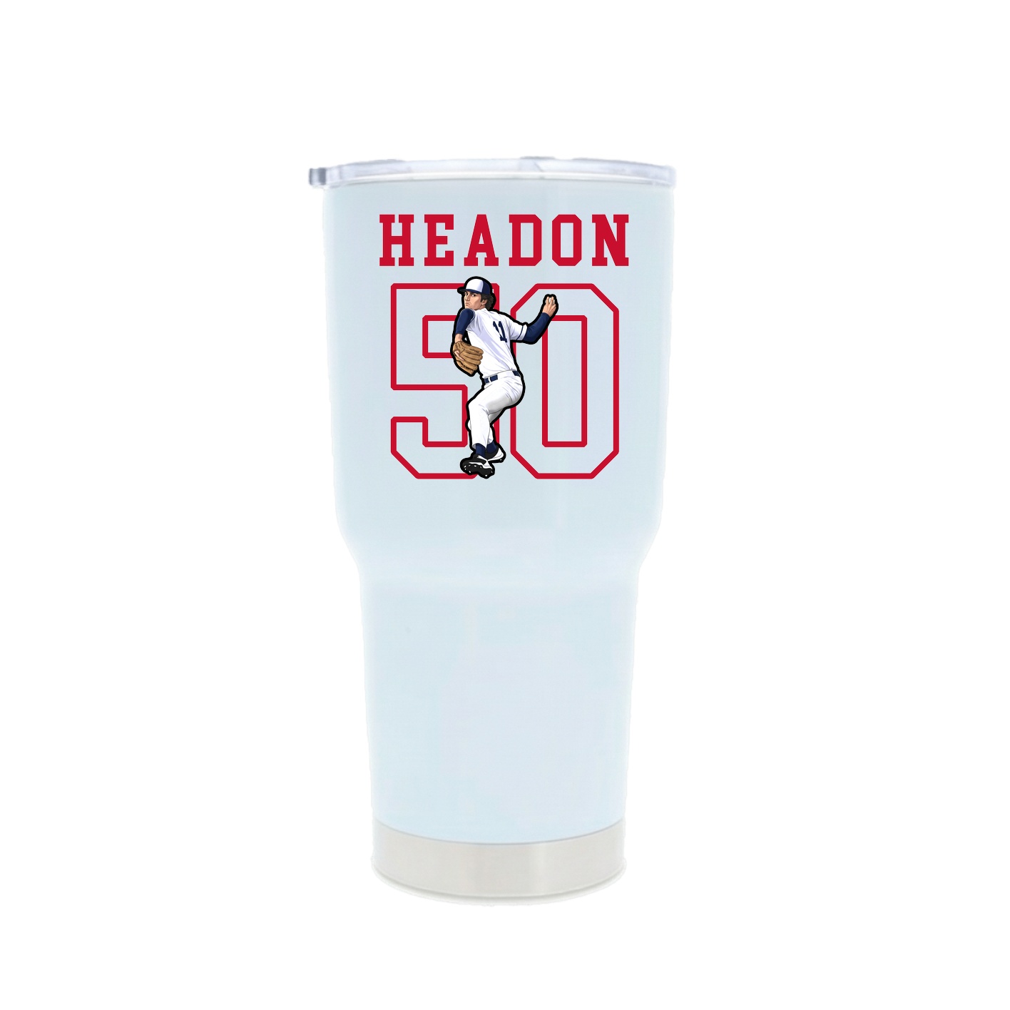 30oz Stainless Steel Tumbler — Shirsey in White