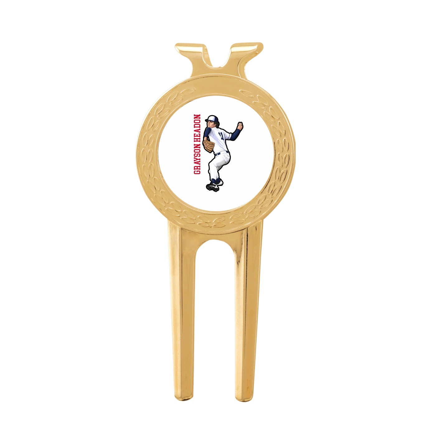 Divot Tool with Ball Marker — Name Vertical in Classic