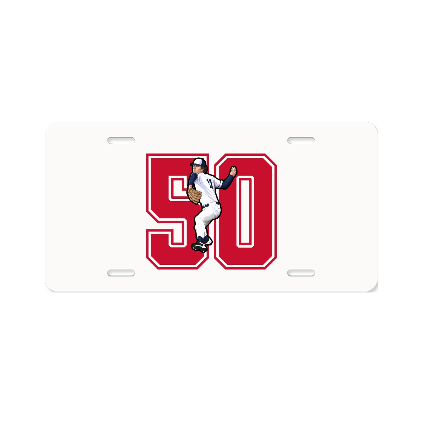 License Plate — Number in Classic