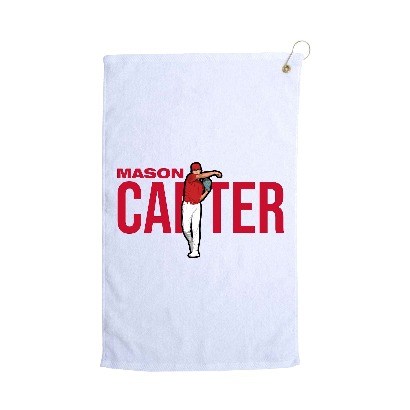 Golf Towel — Player Name in White