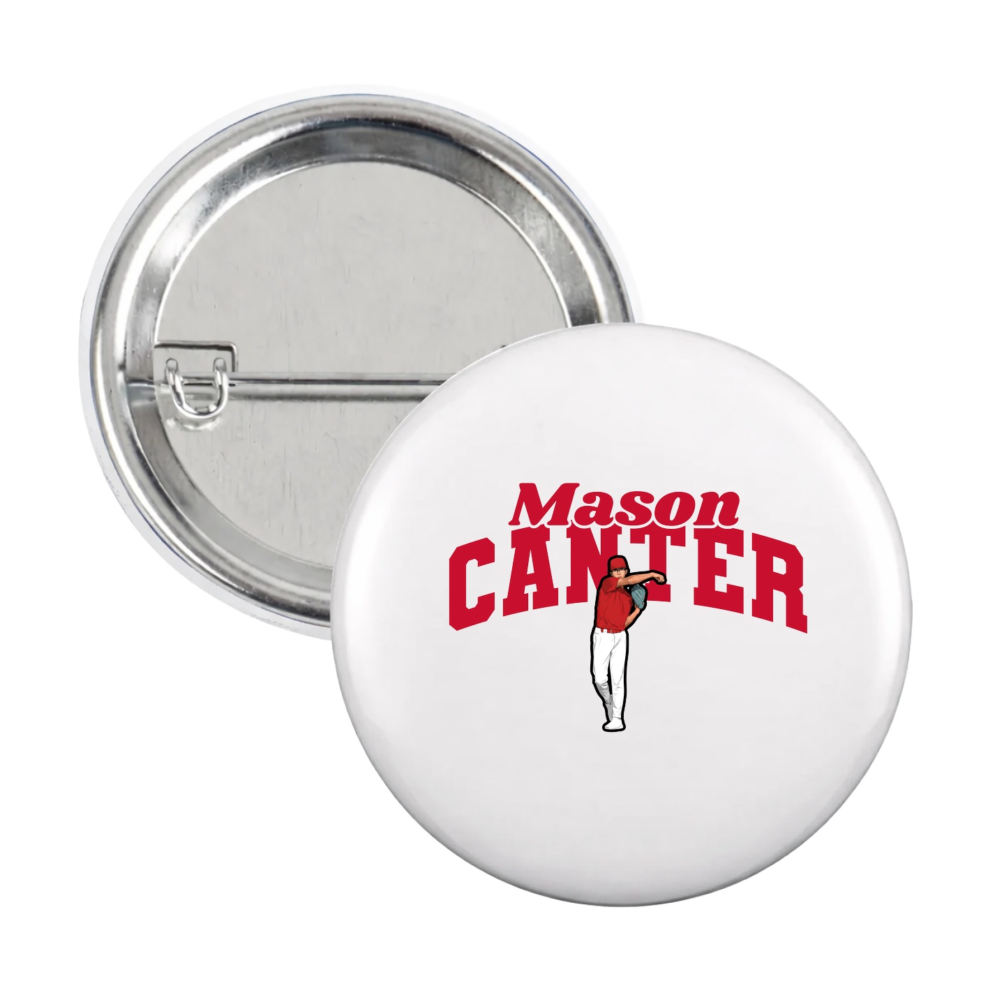 Game Day Button — Signature Arch in White