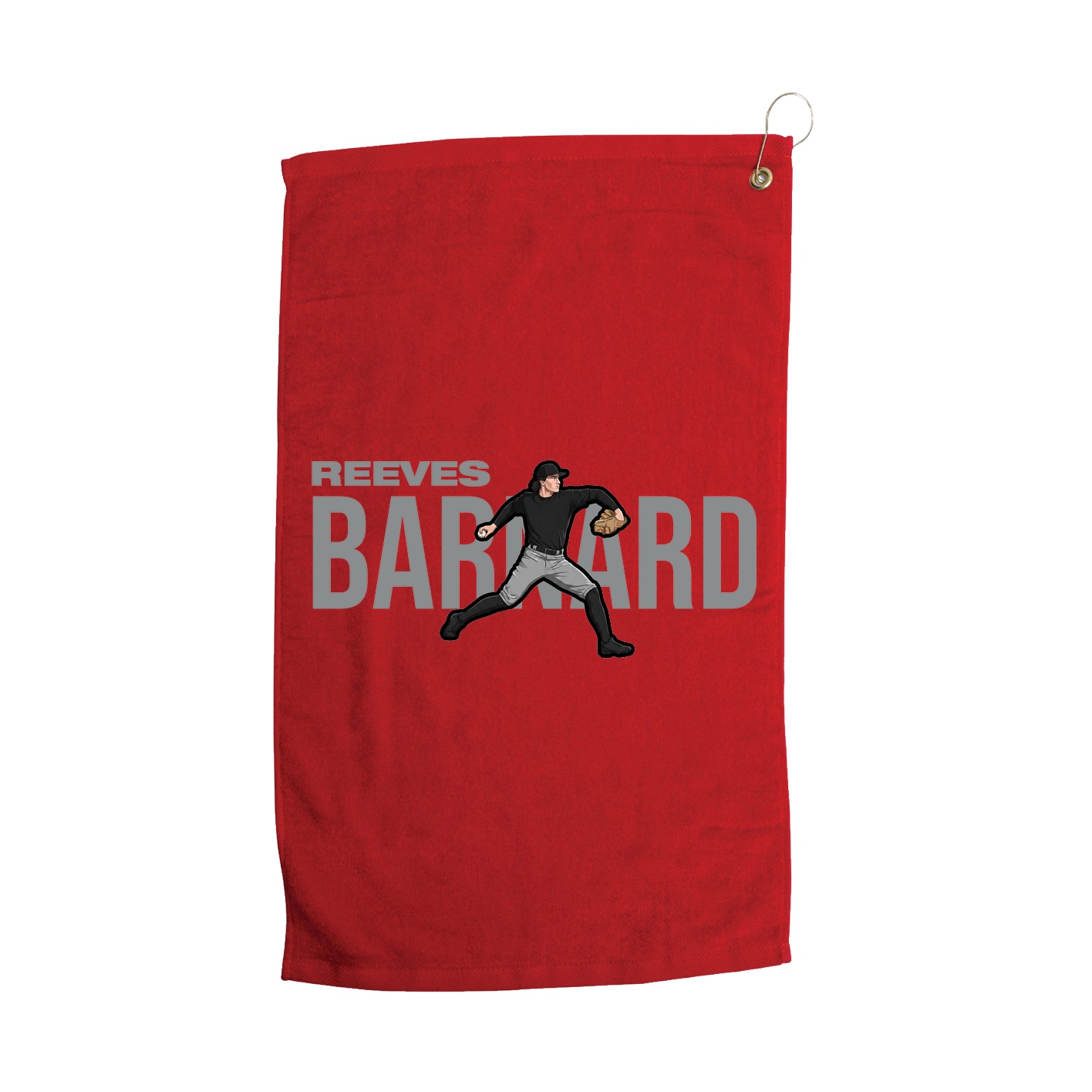 Golf Towel — Player Name in Red
