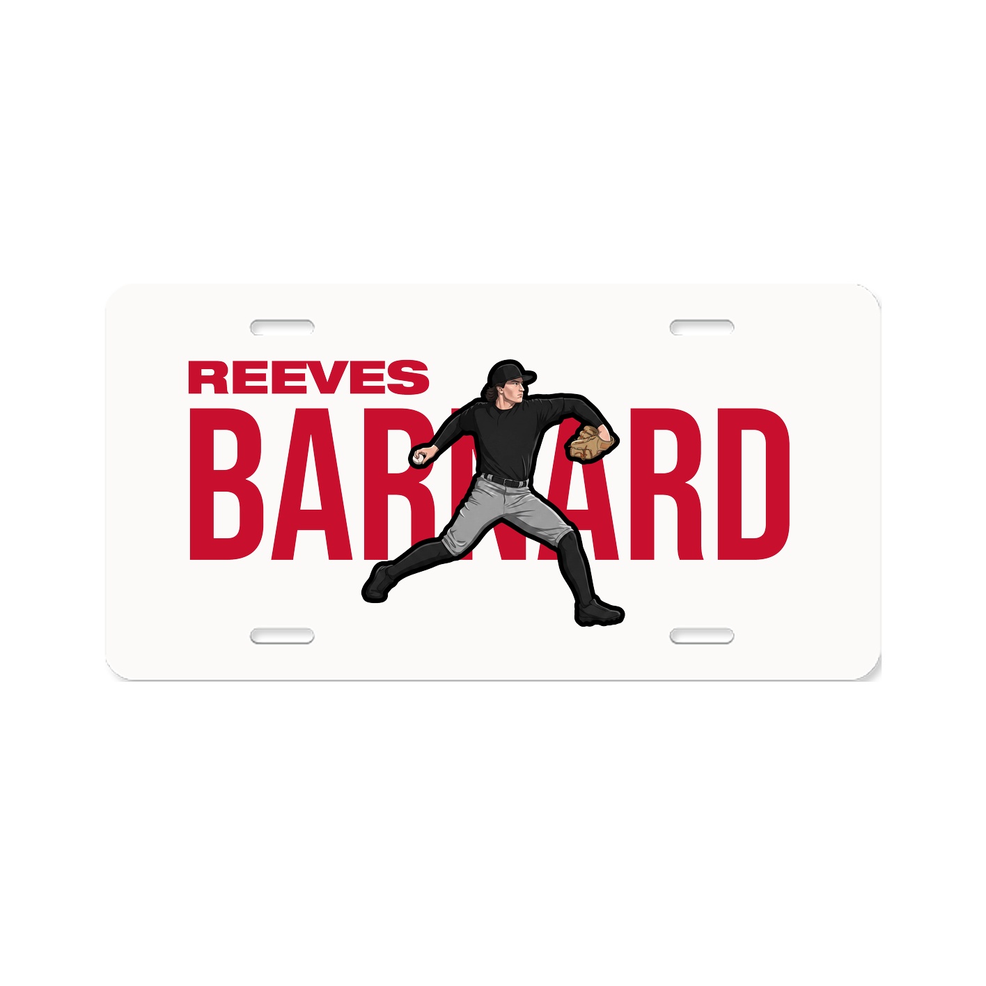 License Plate — Player Name in Classic