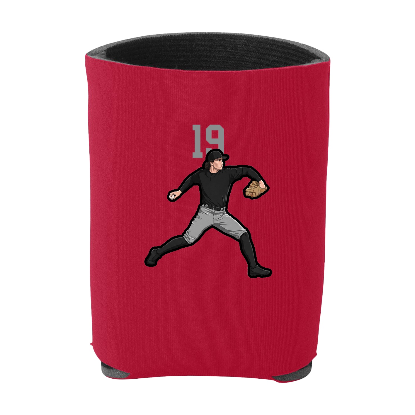 Can Holder — Number Top in Red